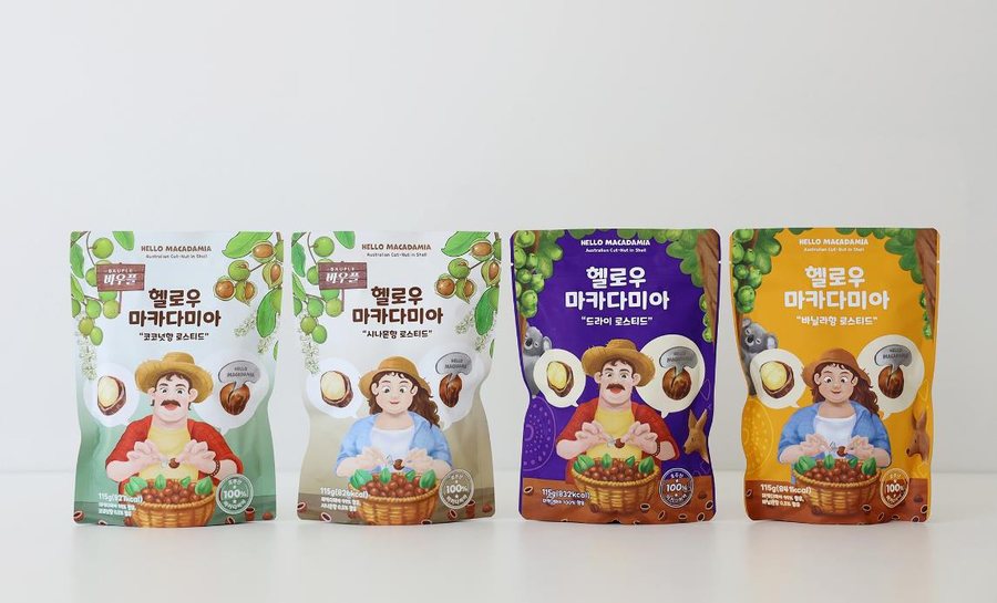 헬로우 마카다미아 4종 제품 헬로우 마카다미아 4종 제품