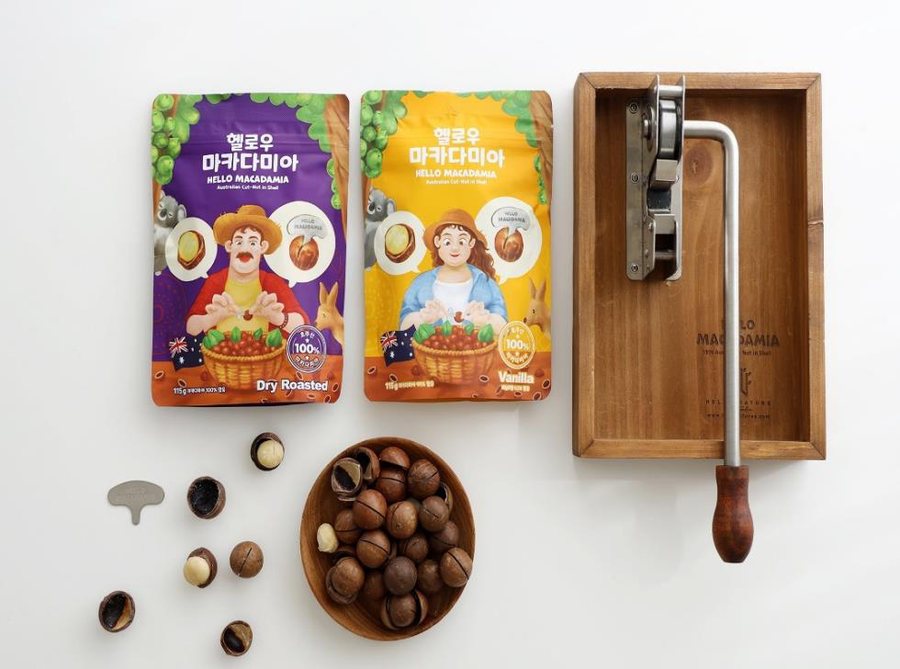 마카다미아 제품과 오프너 마카다미아 제품과 오프너